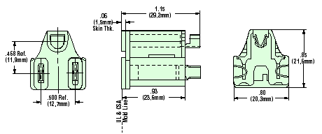 Heyco&reg; NEMA 5-15R Pre-assembled Cordset Components