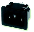 Heyco&reg; PCB Mounting Power Inlet Connector