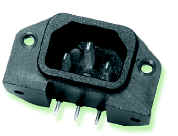 Heyco® PCB Mounting Power Inlet Connector