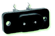 Heyco® IEC 320-C8 Low Current Power Inlet Connector