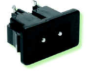 Heyco&reg; IEC 320-C8 Low Current Power Inlet Connector