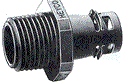 Heyco-Flex III Halogen-Free 94V-0 Straight Connectors For Flexible, Nonmetallic Tubing