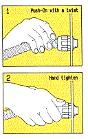Heyco-Flex Nylon Straight Connectors
