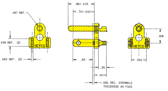 Heyco&reg;NEMA 5-15P Pre-Assembled Cordset Components