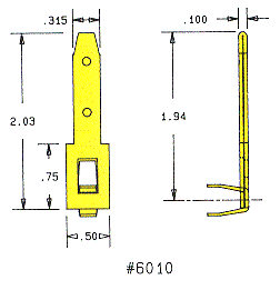 Heyco&reg;Male Blades Heavy Duty Terminals