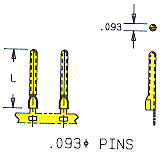 Heyco&reg; Male Pins