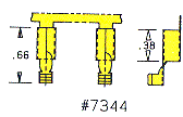 Heyco&reg; Female Grounding D-Shaped, Mates with .187" Pin 