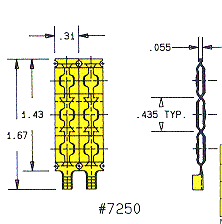Heyco&reg;Cube Tap Extension Cord Components
