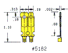 Heyco&reg;Male Blades NEMA 1-10P & 5-1P, Padded Blades, .043" Mold Line Thickness