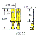 Heyco&reg;Male Blades NEMA 1-10P & 5-1P, Padded Blades, .043" Mold Line Thickness