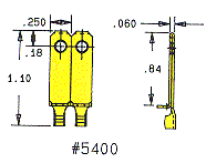 Heyco&reg;Male Blades NEMA 1-10P & 5-15P, Full Thickness, 0.058" Mold Line