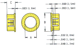Heyco® Metric Snap Bushings