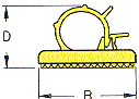 Heyco Adhesive Backed Wire Clips