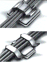 Heyclip Non-Locking Adhesive-Backed&nbsp;Clips