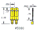 Heyco®Male Blades NEMA 1-10P & 5-1P, Padded Blades, .043" Mold Line Thickness