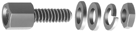 3/16" Hex Female Screw - Lock