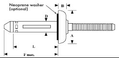 Large Flange Head (Protruding Crown)