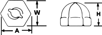 Palnut&reg; Acorn Type - Self Threaders 