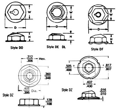 Palnut&reg; Inverted Type and Capped Type Lock Washers