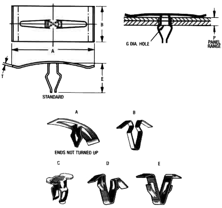 Dart-Type Fasteners