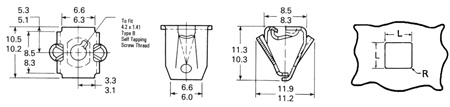 Palnut® Insert Panel Retained Nut - For Thin Metals