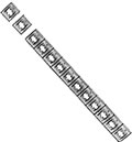 Tandem-Type Push-On Fasteners