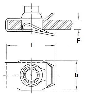 U-Nut Self-Retaining Threaded Nut