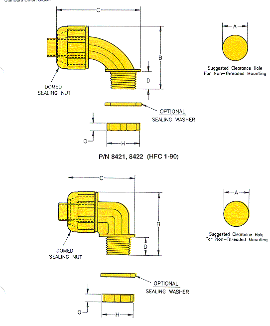 HeycoFlex™ Nylon Sweep Connectors For Flexible, Nonmetallic Liquid