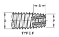 thread cutting - type f