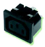 Heyco® IEC 320-C13 Snap-In Power Outlet Connectors