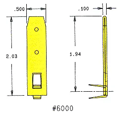 Heyco®Male Blades Heavy Duty Terminals