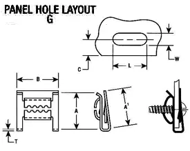 Self-Aligning U-Type Fasteners - Type II