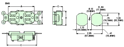 Heyco® Duplex Outlets