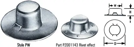 Palnut® Washer Cap Pushnut® Fasteners
