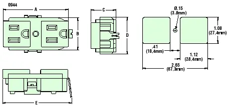 Heyco® Duplex Outlets