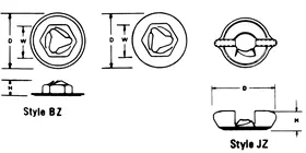 Palnut® Zip Twist Nuts