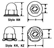 Palnut® Capped Washer - Self-Threaders