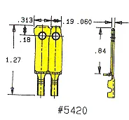 Heyco®Male Blades NEMA 1-10P & 5-15P, Full Thickness, 0.058" Mold Line