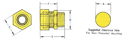 Heyco® Metal Cord Grip Fittings - Zinc Die Cast, For Flexible Cords