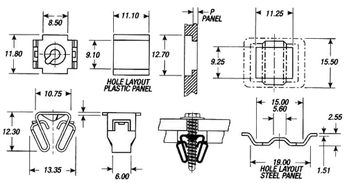 Tinnerman® Robotics Nut - Special Expansion-Type Fastener