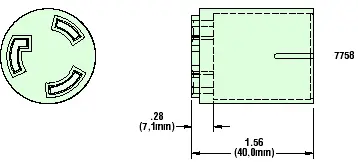 Female Twist Lock Premold