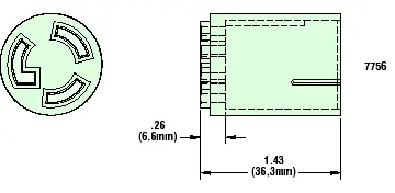 Female Twist Lock Premold